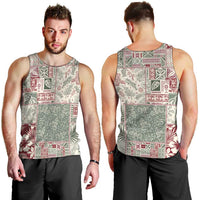 Aloha Hawaii Pastel Christmas Patchwork Men Tank Top Classic Style - Polynesian Pride