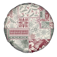 Aloha Hawaii Pastel Christmas Patchwork Spare Tire Cover Classic Style - Polynesian Pride
