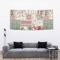 Aloha Hawaii Pastel Christmas Patchwork Tapestry Classic Style - Polynesian Pride