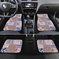 Aloha Hawaii Pastel Christmas Patchwork Car Mats Rustic Style - Polynesian Pride