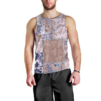 Aloha Hawaii Pastel Christmas Patchwork Men Tank Top Rustic Style - Polynesian Pride