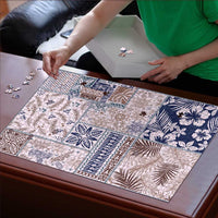 Aloha Hawaii Pastel Christmas Patchwork Puzzle Rustic Style - Polynesian Pride