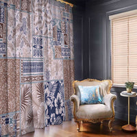 Aloha Hawaii Pastel Christmas Patchwork Window Curtain Rustic Style - Polynesian Pride