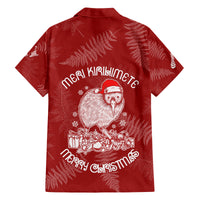 New Zealand Christmas Family Matching Tank Maxi Dress and Hawaiian Shirt Silver Fern Mix Kiwi Bird Ver01 LT7 - Polynesian Pride