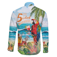Aloha Hawaii Christmas Family Matching Off Shoulder Short Dress and Hawaiian Shirt It's 5 o'clock Somewhere
