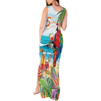 Aloha Hawaii Christmas Tank Maxi Dress It's 5 o'clock Somewhere