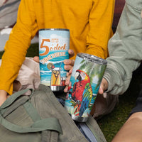 Aloha Hawaii Christmas Tumbler Cup It's 5 o'clock Somewhere