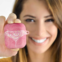 Breast Cancer Awareness Maori Aotearoa AirPods Case Manta Ray - Pink Glaze LT7 - Polynesian Pride