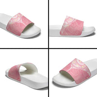 Breast Cancer Awareness Maori Aotearoa Slide Sandals Manta Ray - Pink Glaze - Polynesian Pride