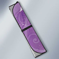 Epilepsy Awareness Maori Aotearoa Auto Sun Shade Manta Ray - Purple Glaze - Polynesian Pride