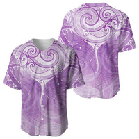 Epilepsy Awareness Maori Aotearoa Baseball Jersey Manta Ray - Purple Glaze - Polynesian Pride