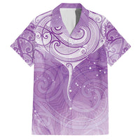 Epilepsy Awareness Maori Aotearoa Hawaiian Shirt Manta Ray - Purple Glaze - Polynesian Pride