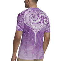 Epilepsy Awareness Maori Aotearoa Rugby Jersey Manta Ray - Purple Glaze LT7 - Polynesian Pride