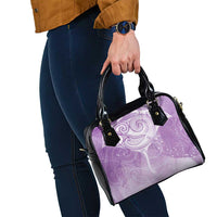 Epilepsy Awareness Maori Aotearoa Shoulder Handbag Manta Ray - Purple Glaze - Polynesian Pride
