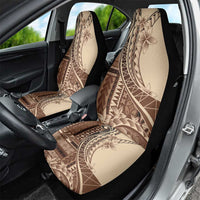 Samoa Siapo Mamanu Car Seat Cover Plumeria Mocha Motifs