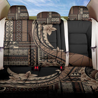 Samoa Siapo Mamanu Back Car Seat Cover Plumeria Black Motifs