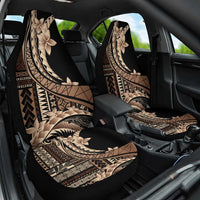 Samoa Siapo Mamanu Car Seat Cover Plumeria Black Motifs LT7 One Size Black - Polynesian Pride