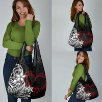 Valentine New Zealand Grocery Bag Aotearoa Couple Maori Aroha Ki a Koe