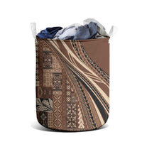 Pasifika Women's Day - Samoa Siapo Malu Tattoo Inspired Laundry Basket Brown