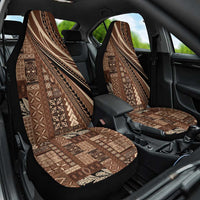 Pasifika Women's Day - Samoa Siapo Malu Tattoo Inspired Car Seat Cover Brown LT7 One Size Brown - Polynesian Pride