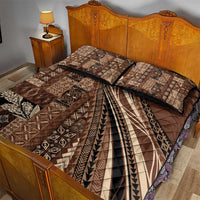 Pasifika Women's Day - Samoa Siapo Malu Tattoo Inspired Quilt Bed Set Brown