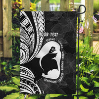 Mother's Day Garden Flag Polynesia Vintage Hibiscus - Black LT7 Garden Flag Black - Polynesian Pride