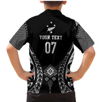 2025 Rugby Championship New Zealand Custom Family Matching Mermaid Dress and Hawaiian Shirt Poutama Motifs - Polynesian Pride