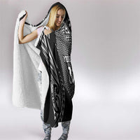 2025 Rugby Championship New Zealand Custom Hooded Blanket Poutama Motifs - Polynesian Pride