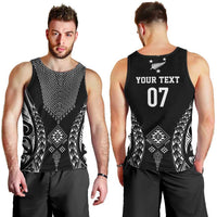 2025 Rugby Championship New Zealand Custom Men Tank Top Poutama Motifs - Polynesian Pride
