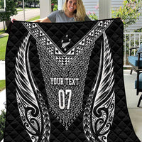 2025 Rugby Championship New Zealand Custom Quilt Poutama Motifs - Polynesian Pride