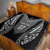 2025 Rugby Championship New Zealand Custom Quilt Poutama Motifs - Polynesian Pride