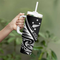 2025 Rugby Championship New Zealand Custom Tumbler With Handle Poutama Motifs - Polynesian Pride