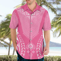 2025 Rugby Championship New Zealand Custom Hawaiian Shirt Poutama Motifs - Pink Out - Polynesian Pride