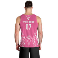 2025 Rugby Championship New Zealand Custom Men Tank Top Poutama Motifs - Pink Out - Polynesian Pride