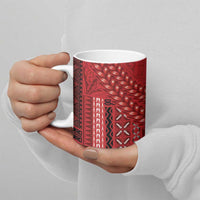 Samoa FAST Siapo Ceramic Mug Tatau-Ulafala Vines - Polynesian Pride