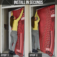 Samoa FAST Siapo Door Cover Tatau-Ulafala Vines - Polynesian Pride