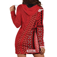 Samoa FAST Siapo Hoodie Dress Tatau-Ulafala Vines - Polynesian Pride