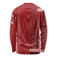 Samoa FAST Siapo Long Sleeve Shirt Tatau-Ulafala Vines - Polynesian Pride