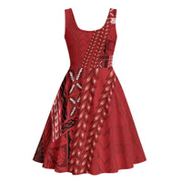 Samoa FAST Siapo Midi Dress Tatau-Ulafala Vines - Polynesian Pride