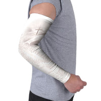 Samoa Lotu Tamaiti White Prayers Arm Sleeves Floral Mamanu Siapo LT7 - Polynesian Pride