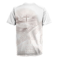 Samoa Lotu Tamaiti White Prayers Rugby Jersey Floral Mamanu Siapo LT7 - Polynesian Pride