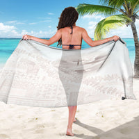 Samoa Lotu Tamaiti White Prayers Sarong Floral Mamanu Siapo LT7 - Polynesian Pride