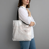 Samoa Lotu Tamaiti White Prayers Tote Bag Floral Mamanu Siapo LT7 - Polynesian Pride