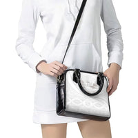 Tonga White Sunday Fakame Shoulder Handbag Tokelaufeletoa Kupesi LT7 - Polynesian Pride