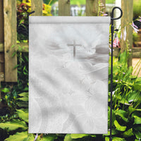 Niue White Sunday Tapu Fanau Garden Flag Fiti Pua Mix Hiapo Tapa LT7 Garden Flag White - Polynesian Pride