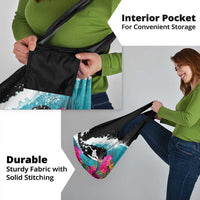 Hawaii Surfing Grocery Bag Triple Crown Rides The Waves