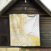 Samoa Siapo Mamanu Quilt Plumeria Fancy Gold Motifs LT7 - Polynesian Pride