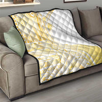 Samoa Siapo Mamanu Quilt Plumeria Fancy Gold Motifs LT7 - Polynesian Pride