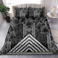 Aotearoa Taniko Pattern Bedding Set Poutama Mix Kowhai Flowers