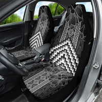 Aotearoa Taniko Pattern Car Seat Cover Poutama Mix Kowhai Flowers